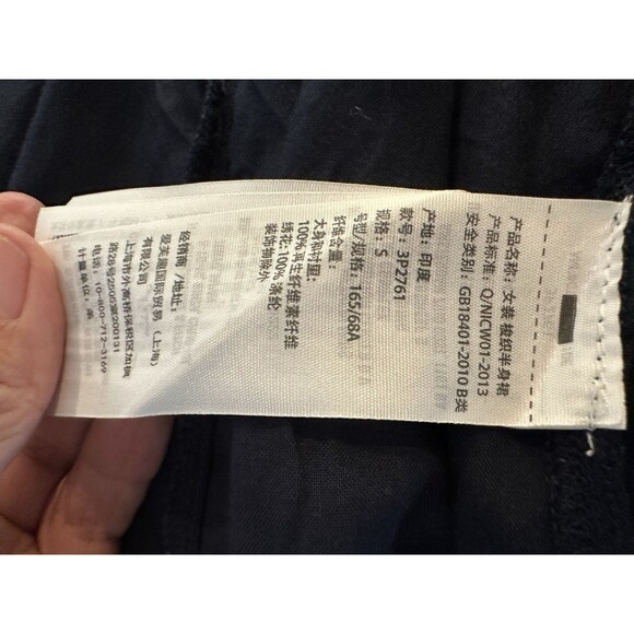 Hollister Skirt Womens vintaSmall Blue Pleated Lined Mini Short Embroidered Y2K - Picture 8 of 10